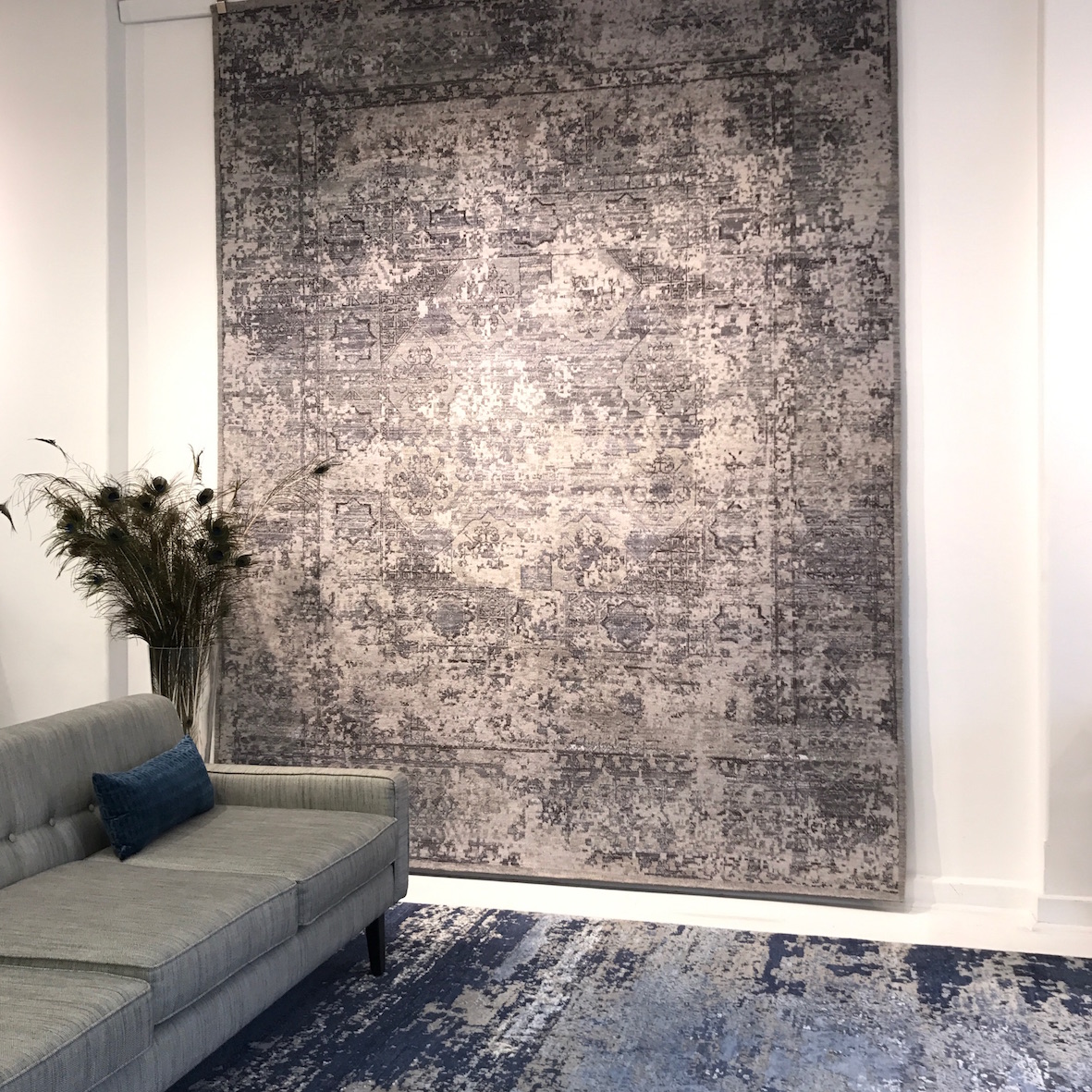 Traditional grey rug